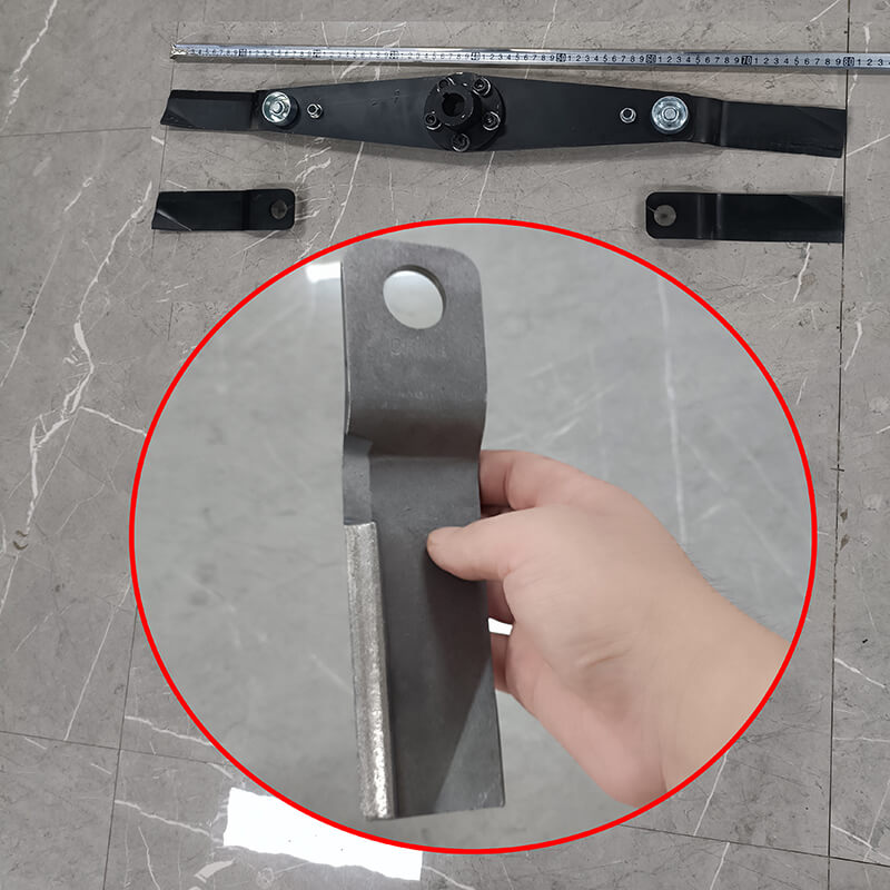 Swivel blade for remote-controlled mower crawler