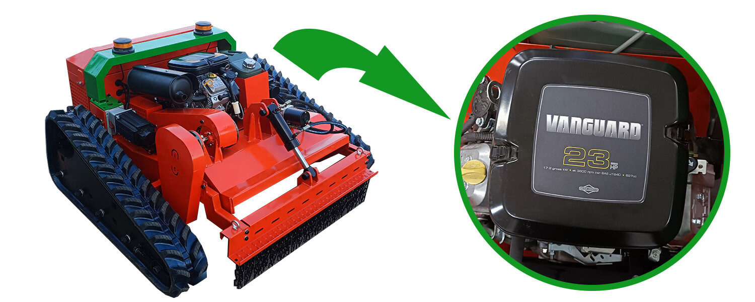 Ferngesteuerter Schlegelmäher mit Briggs & Stratton Motor